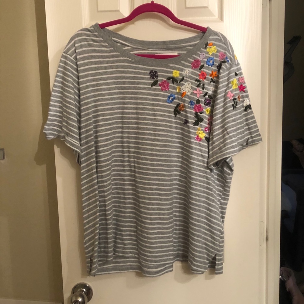 Anthropologie Plus Top sequins